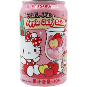 Hello Kitty Apple Jelly Boba 24x310ml (Best Before May 15 2027)