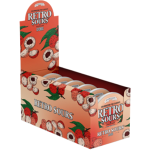 Iconic Retro Sour Lychee 8x60g