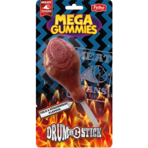 Mega Gummies - Meat Titans Drum On A Stick 10x120g