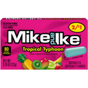 Just Born Mike and Ike Tropical Typhoon Price Marked 24x0.78oz